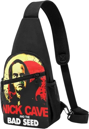 Nick Music Cave Crossbody Bag for Women Men Travel Small Shoulder Bags Waterproof Sling Backpack Hiking Chest Pack