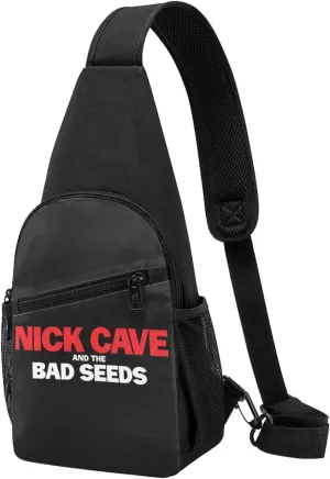 Nick Music Cave Crossbody Bag for Women Men Travel Small Shoulder Bags Waterproof Sling Backpack Hiking Chest Pack
