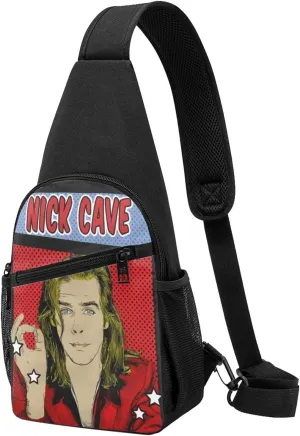 Nick Music Cave Crossbody Bag for Women Men Travel Small Shoulder Bags Waterproof Sling Backpack Hiking Chest Pack