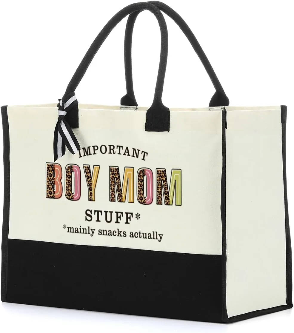NISTOMISU Grandma Nana Mimi Granny Aunt Mama Gifts for Women Mom Tote Bag Beach Bag Canvas Travel Shopping Bag Mothers Day