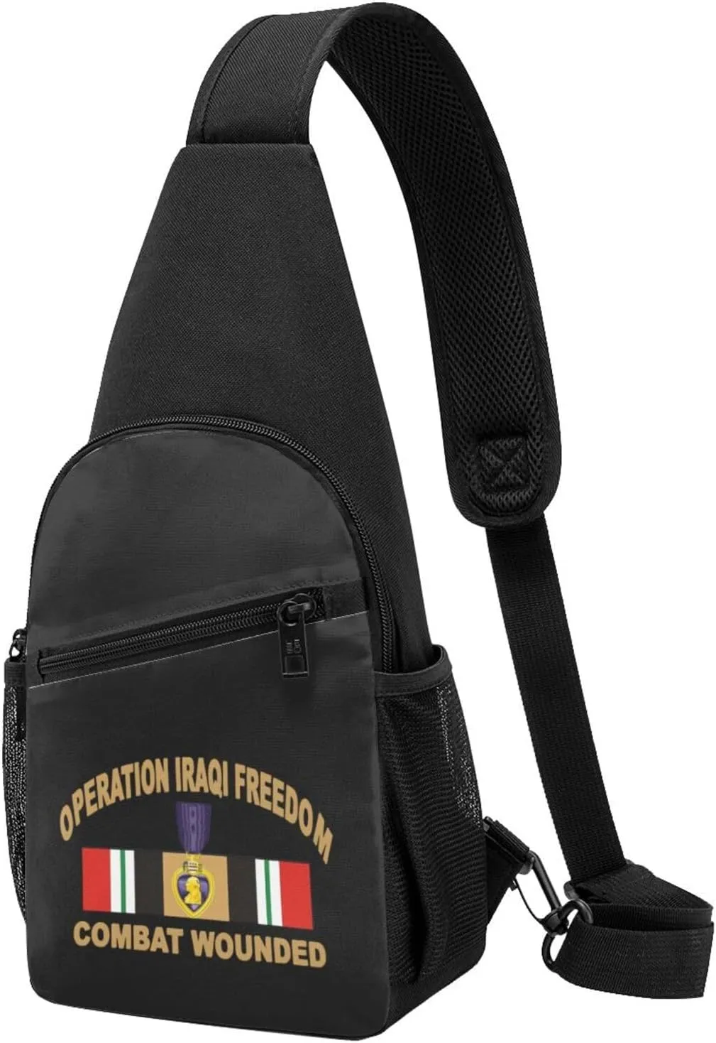 Operation Iraqi Freedom Combat Wounded Chest Pack Leisure Shoulder Crossbody Chest Bag