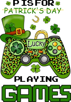 P Is For Playing Games Ready To Press DTF Transfers