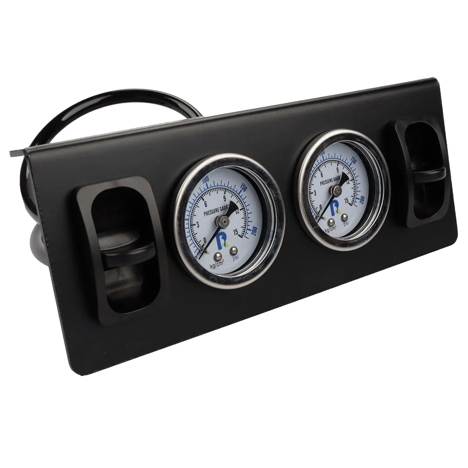 Panel Paddle Valve Switch with Two Air Suspension Pressure Gauge, Air Fittings, Contorl Air Bags in Car Suspension System