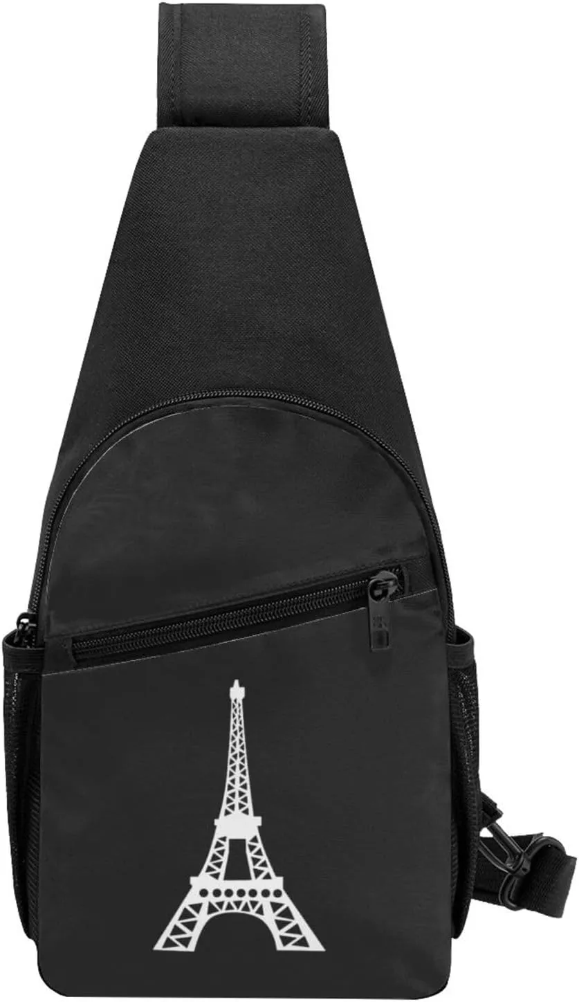 Paris Eiffel Tower Chest Pack Leisure Shoulder Crossbody Chest Bag
