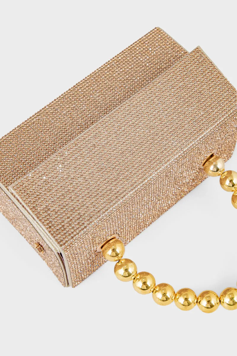 Party Wear Clutch BH0122-Golden