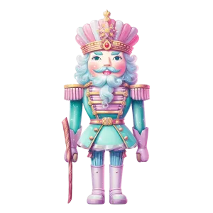 Pastel Soldier With Stick DTF (direct-to-film) Transfer