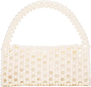 Pearl Bag Clutch Purse Wedding Party Evening Bag For Women With Pearl
