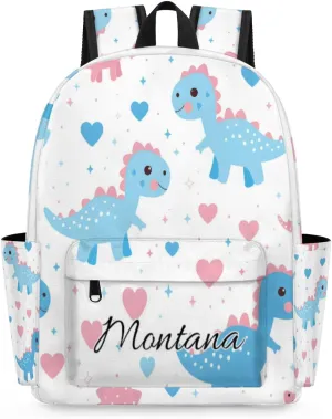 Personalized Kids Backpack for Boys Girls Toddler Perschool Kindergarten Bookbag Child Daycare Travel Bag