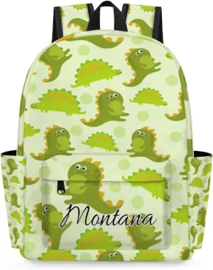 Personalized Toddler Backpack for Kindergarten, Boys Waterproof Preschool Elementary Bookbag Cute Backpack for Kids