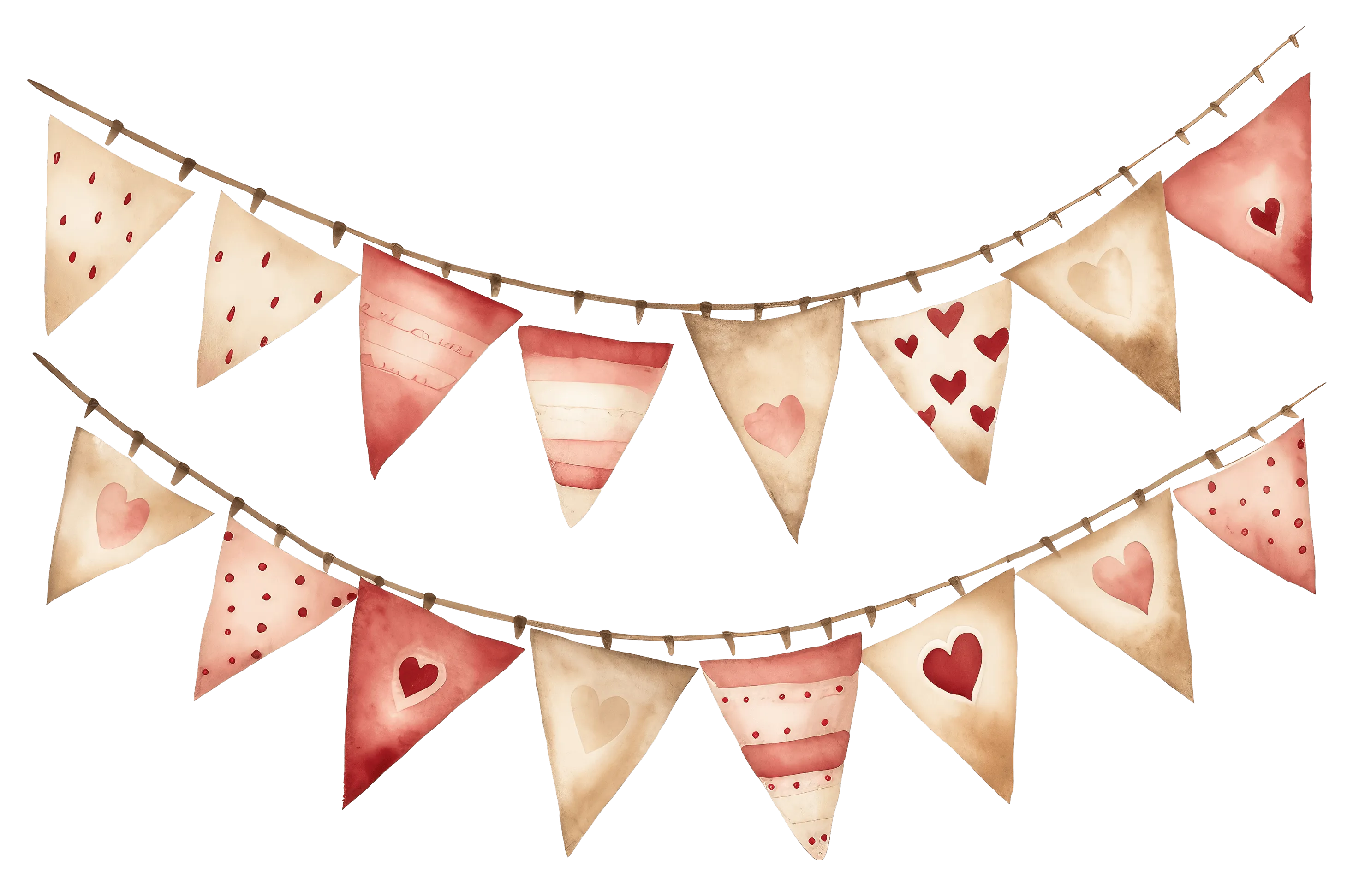 Pink And White Party Banner Duo 5 DTF (direct-to-film) Transfer