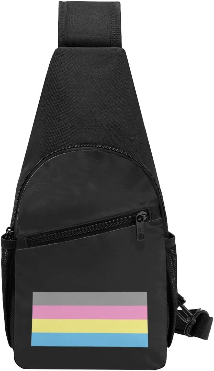 Polygender Pride flag LGBTQ Chest Pack Leisure Shoulder Crossbody Chest Bag