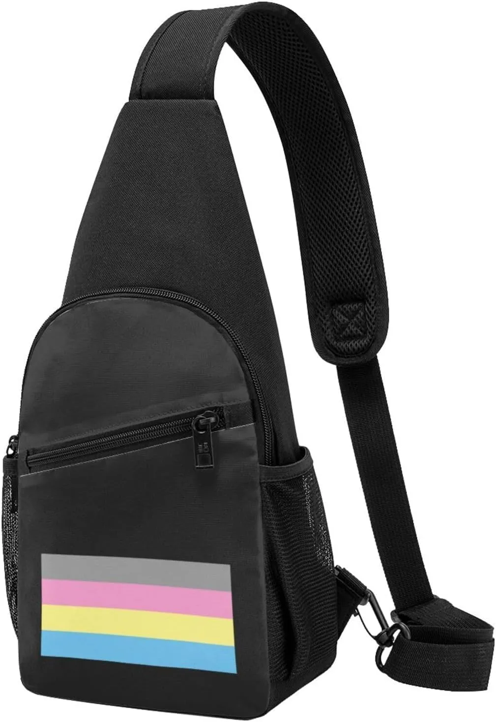 Polygender Pride flag LGBTQ Chest Pack Leisure Shoulder Crossbody Chest Bag