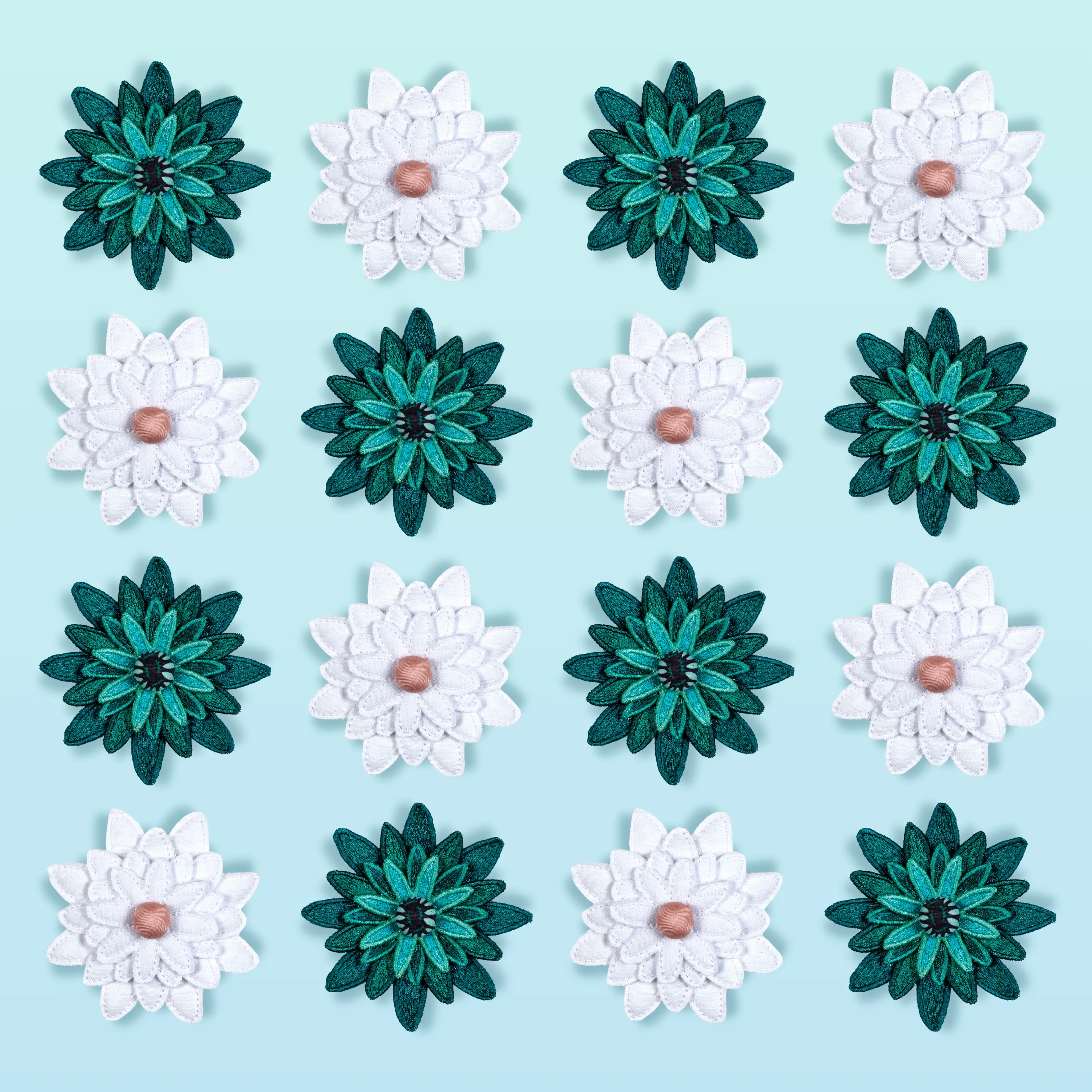 Pom Pom Flower Blooms