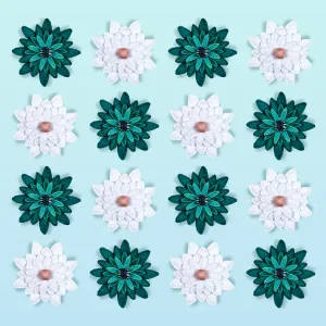 Pom Pom Flower Blooms
