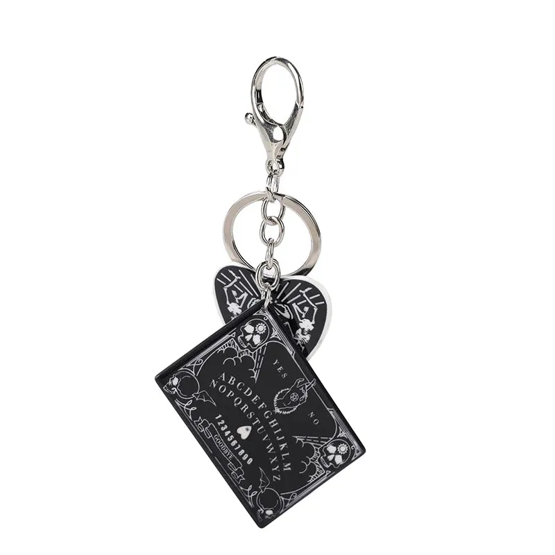 Pom Pom Ouija Planchette Keychain Handbag Charm (Various Designs)