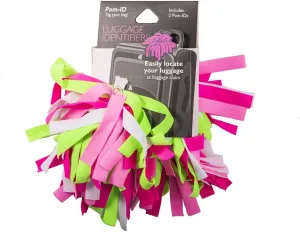 Pomchies POM-ID Luggage/Baggage Identification Tags (2-Pack) for Travel Bag Suitcase, BriefCase Quickly Spot Luggage Suitcase