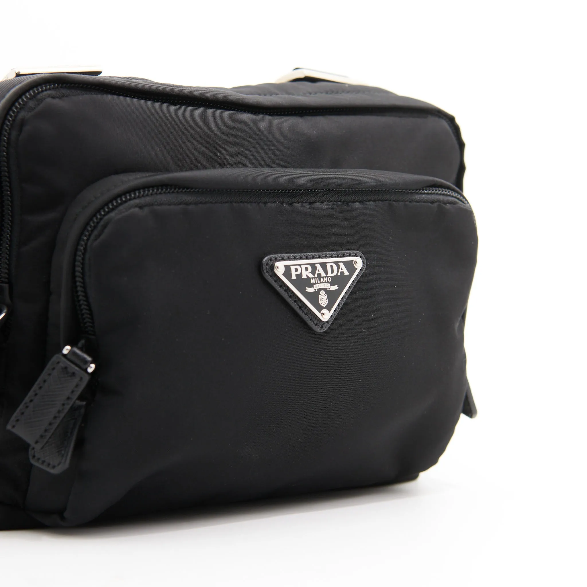 Prada Nylon Harness Bag in Black