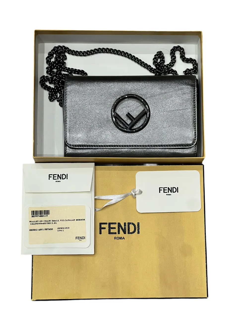 Pre-owned Fendi Wallet On Chain
