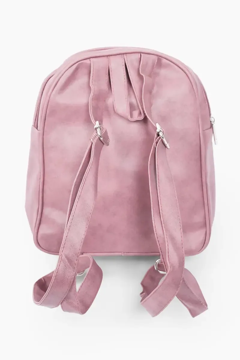 Premium Teddy Design Backpack for Kids( Pink )