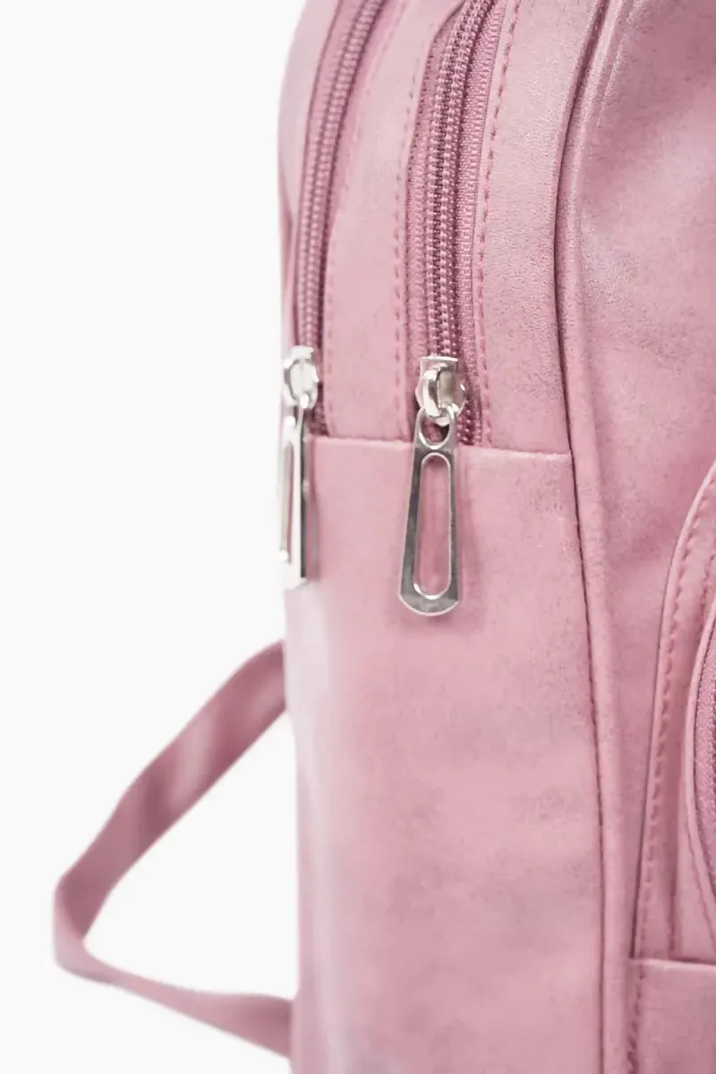 Premium Teddy Design Backpack for Kids( Pink )