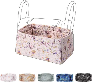 Purse Organizer Insert for Lindy 19/26/30/34 bags, Lightweight Bag Shaper for Women Luxury Handbag Tote, Soft Inner Bag Organizer(LD19, Circus(Pink))