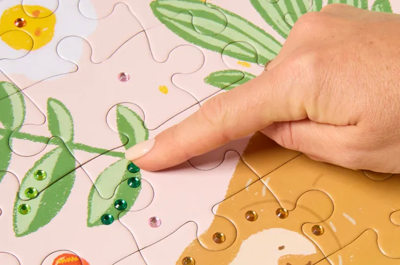Puzzle & Sparkle - Sloth - 45 Pieces