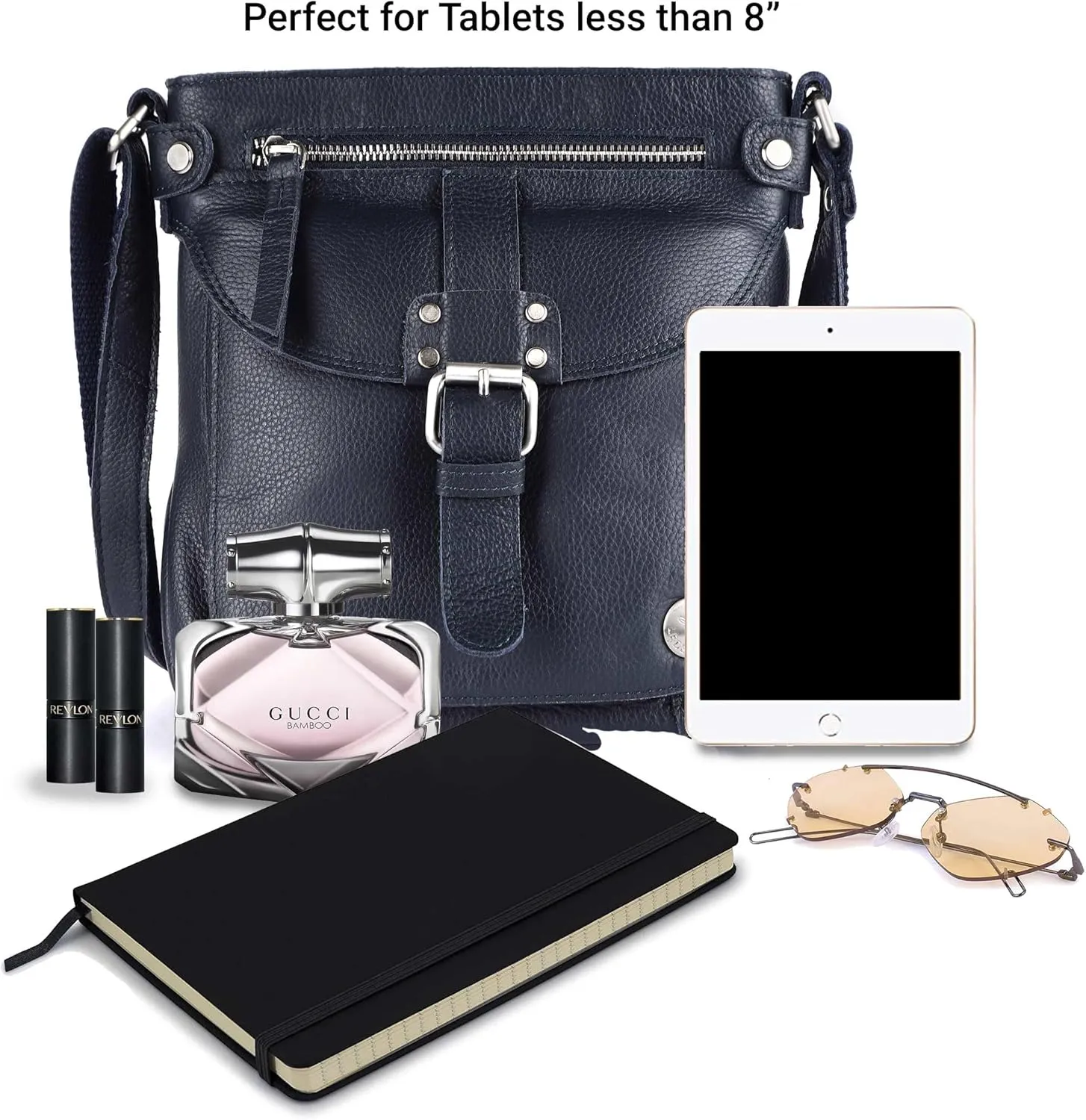 Real Leather Soft Small Womens Crossbody Handbags & Purses - Premium Sling Crossover Shoulder Bag