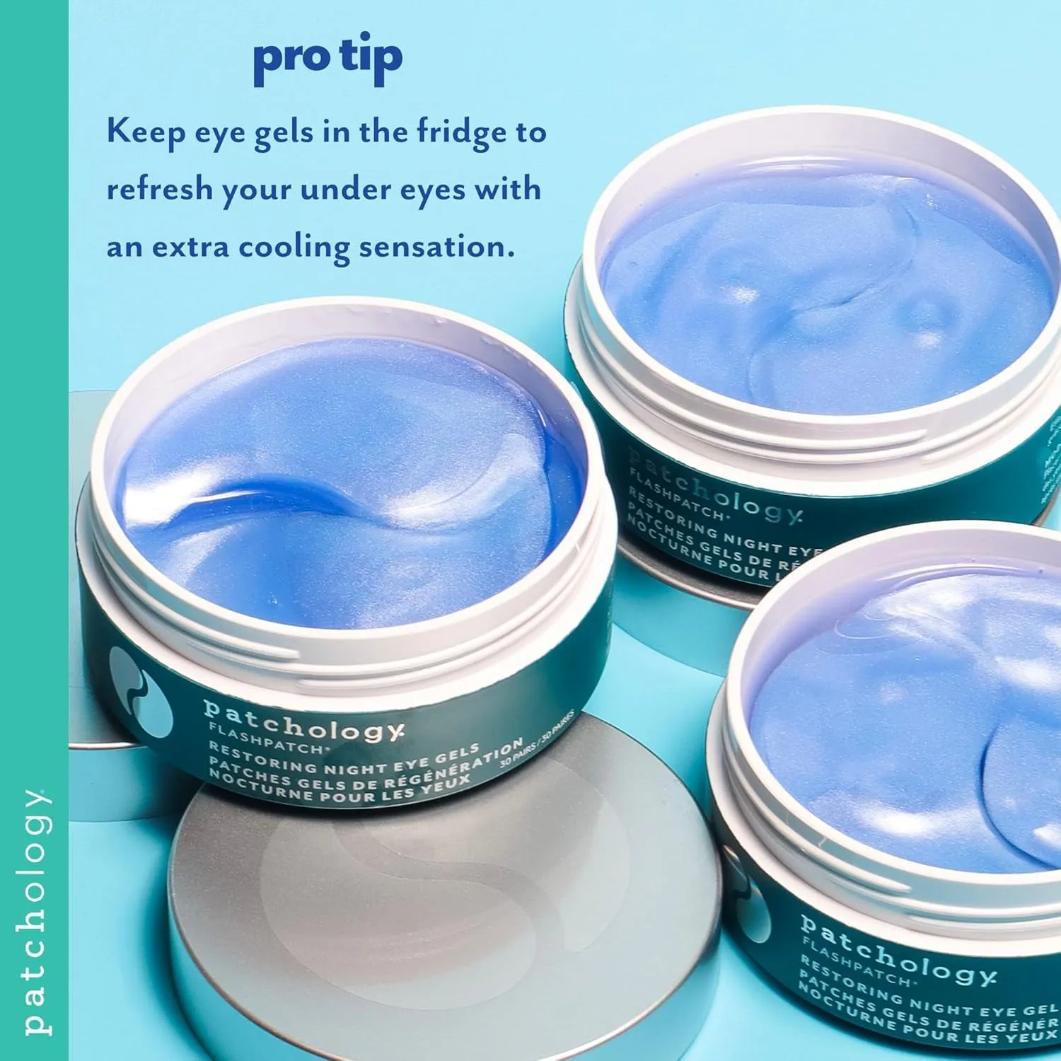 Restoring Eye Gel Patches with Retinol & Collagen - under Eye Mask for Dark Circles, Puffy Eyes, & Wrinkles - Anti-Aging Overnight Eye Pads Set to Brighten Skin Care for Eye Bags (5 Pairs)