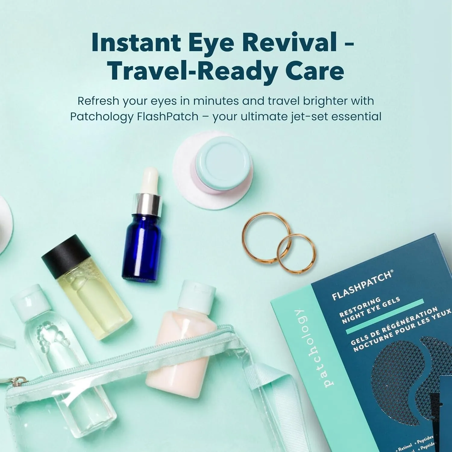 Restoring Eye Gel Patches with Retinol & Collagen - under Eye Mask for Dark Circles, Puffy Eyes, & Wrinkles - Anti-Aging Overnight Eye Pads Set to Brighten Skin Care for Eye Bags (5 Pairs)
