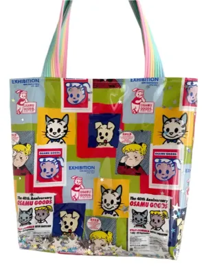 Retro Radiance Star Confetti Hand Bag by Osamu Harada, Graphic Poster