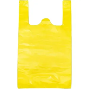 RiteSource - 11.5" x 7" x 21" S5 HD Plain Yellow Tshirt Bag, 1000/cs - THDS5Y
