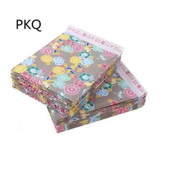 Rynx | 150 pieces/lot Colorful paper bubble envelopes shipping bags Padded shipping envelope with bubble padding office supplies
