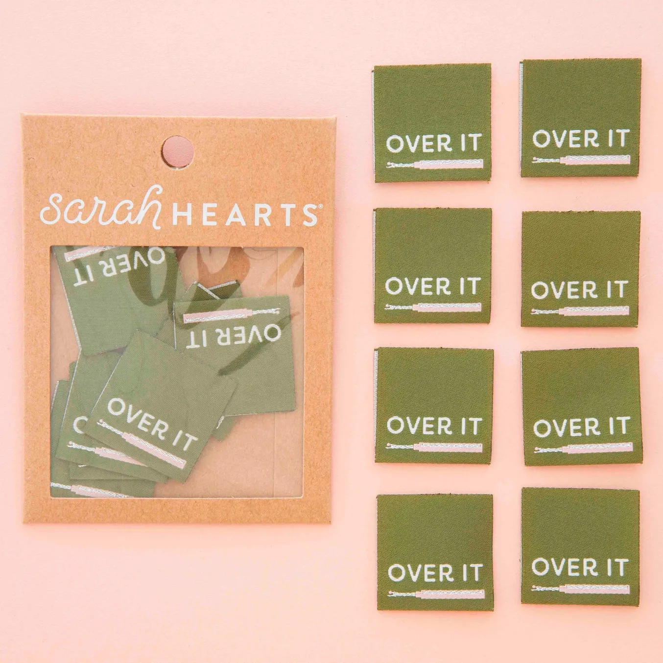 Sarah Hearts - Over It Seam Ripper Labels (8 ct)