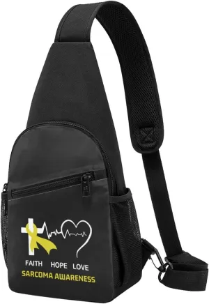 Sarcoma Awareness Chest Pack Leisure Shoulder Crossbody Chest Bag
