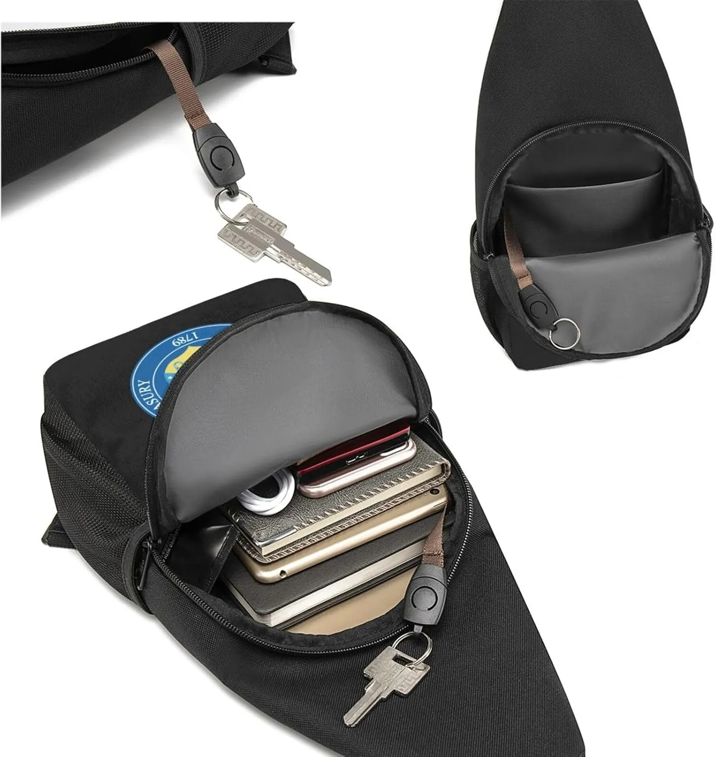 Seal of The United States Department of The Treasury Chest Pack Leisure Shoulder Crossbody Chest Bag