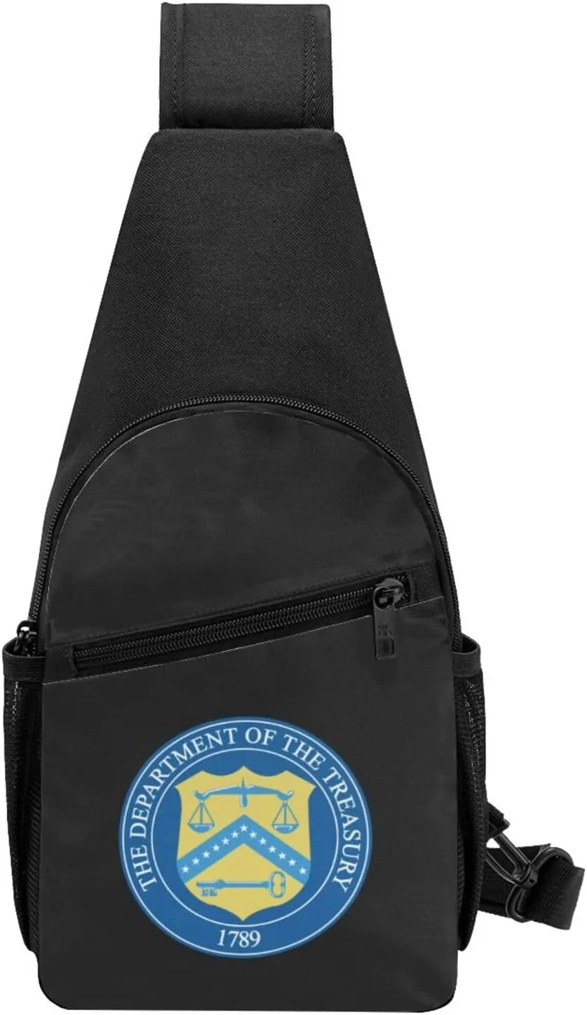Seal of The United States Department of The Treasury Chest Pack Leisure Shoulder Crossbody Chest Bag