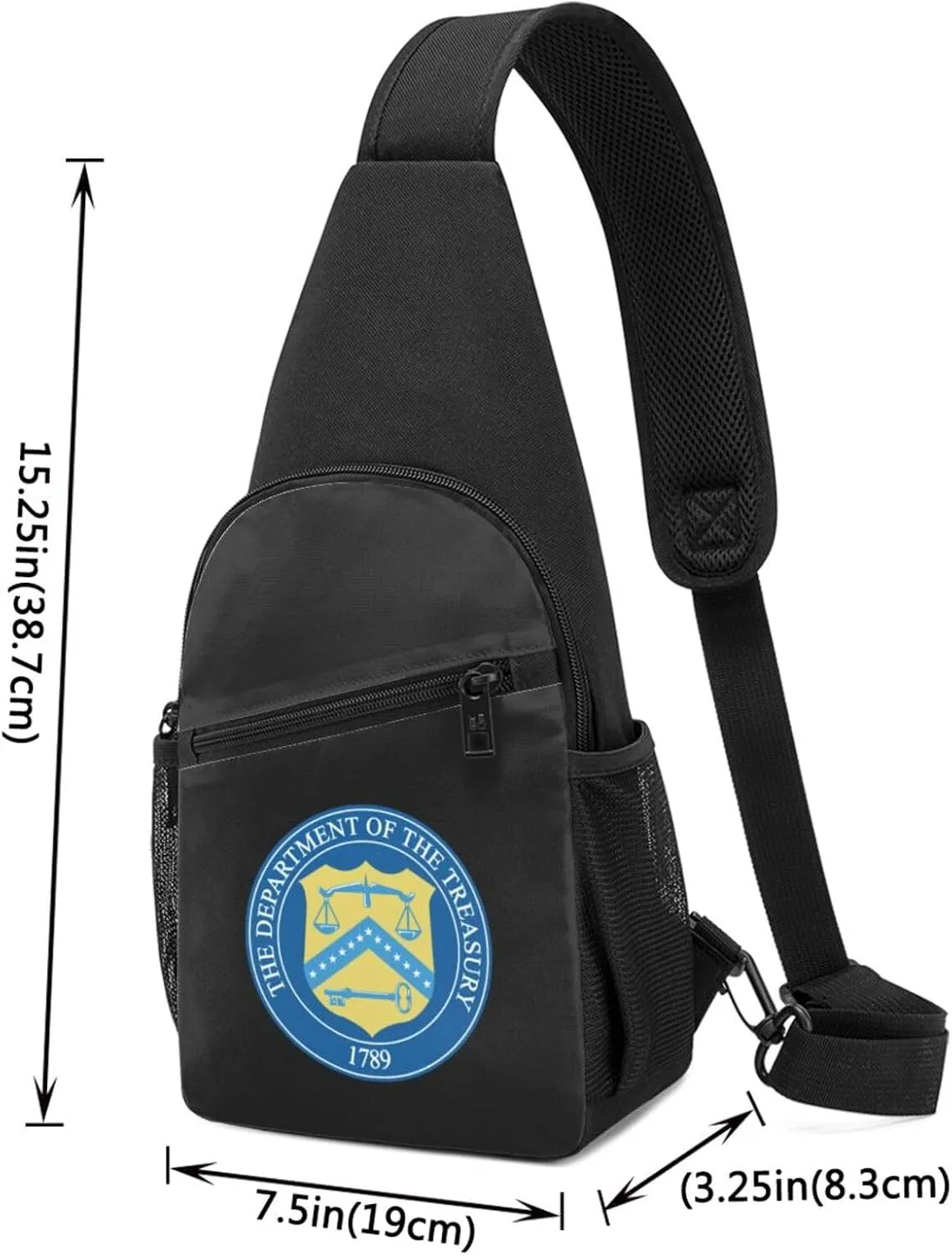 Seal of The United States Department of The Treasury Chest Pack Leisure Shoulder Crossbody Chest Bag