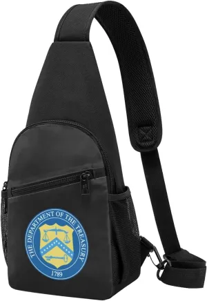 Seal of The United States Department of The Treasury Chest Pack Leisure Shoulder Crossbody Chest Bag
