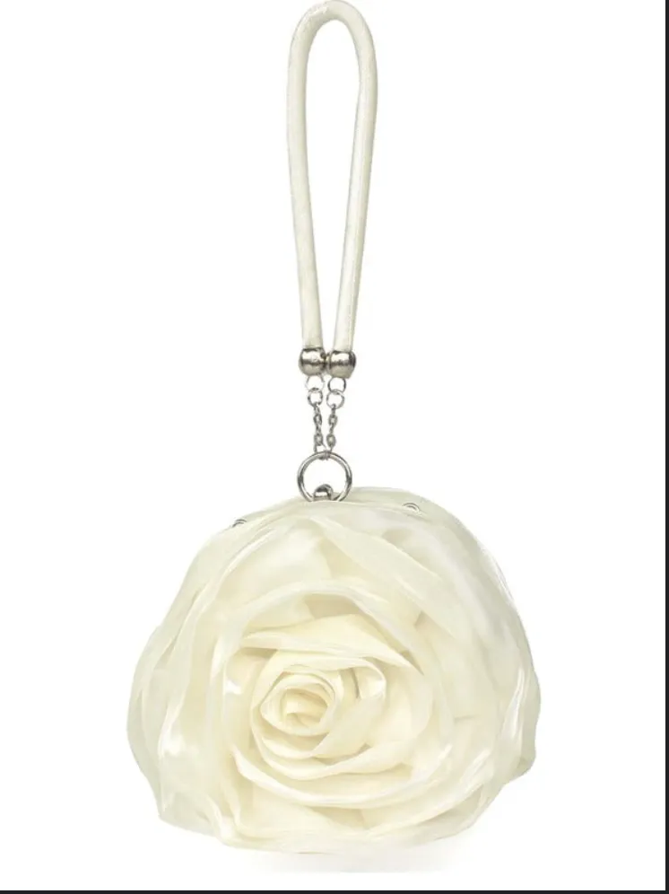 SHEIN Mini Flower Design Satin Novelty Bag