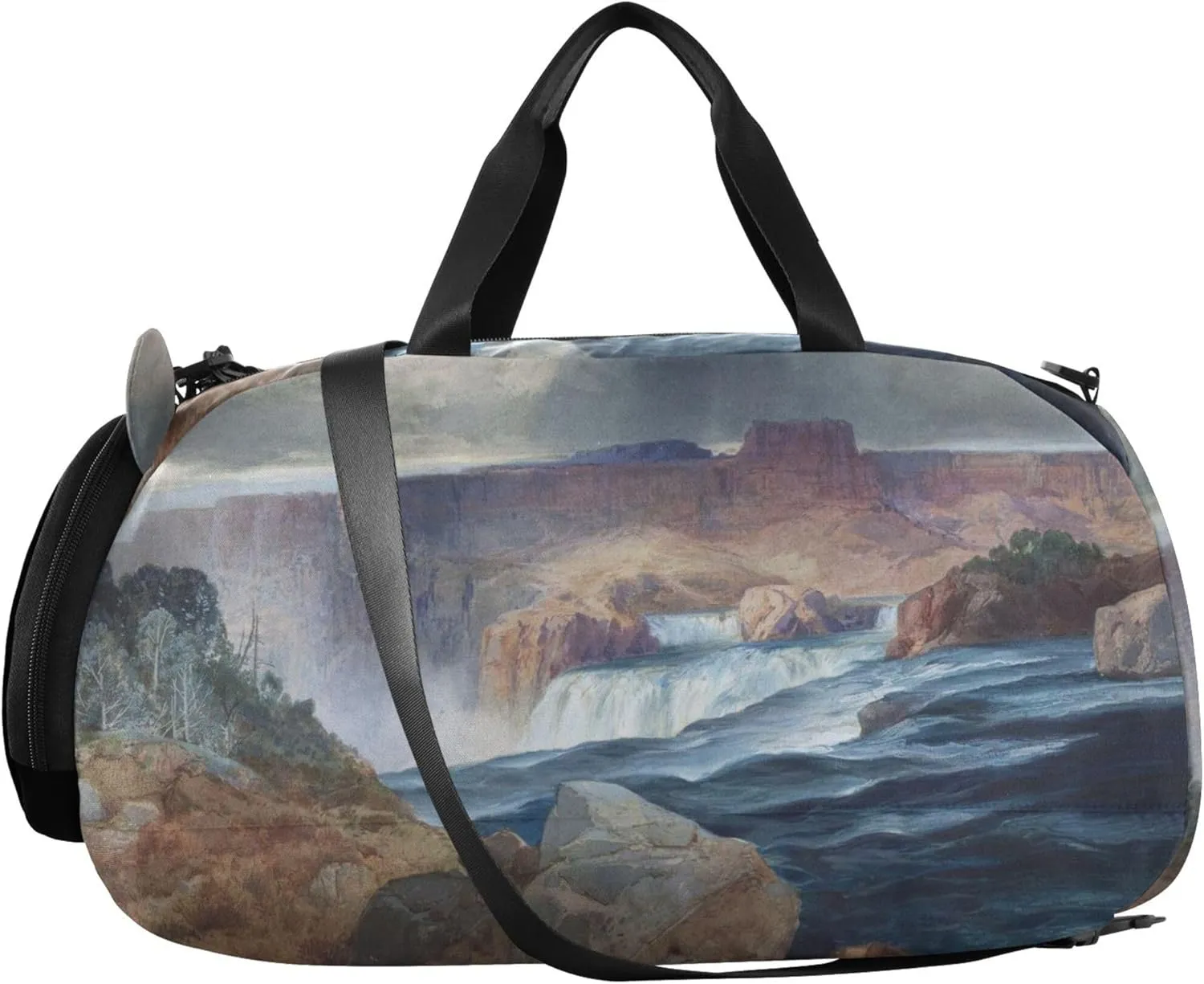 Shoshone Falls Idaho Thomas Moran Girls Duffle Bags Travel Tote Weekender Overnight Luggage Kids Sports Boys Carry on Duffel