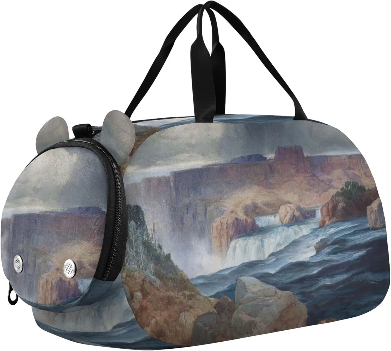Shoshone Falls Idaho Thomas Moran Girls Duffle Bags Travel Tote Weekender Overnight Luggage Kids Sports Boys Carry on Duffel