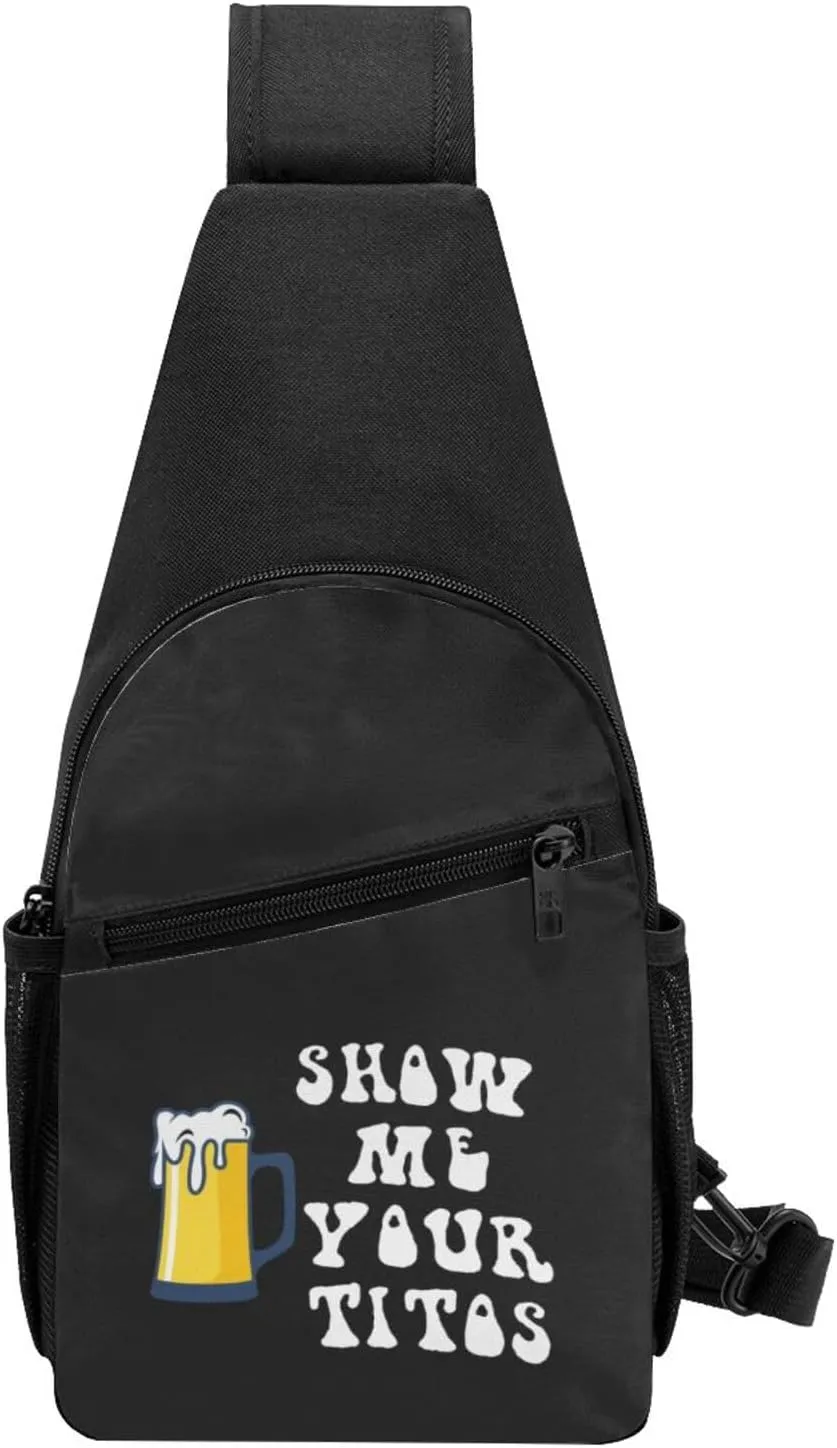 Show Me Your Tito Chest Pack Leisure Shoulder Crossbody Chest Bag
