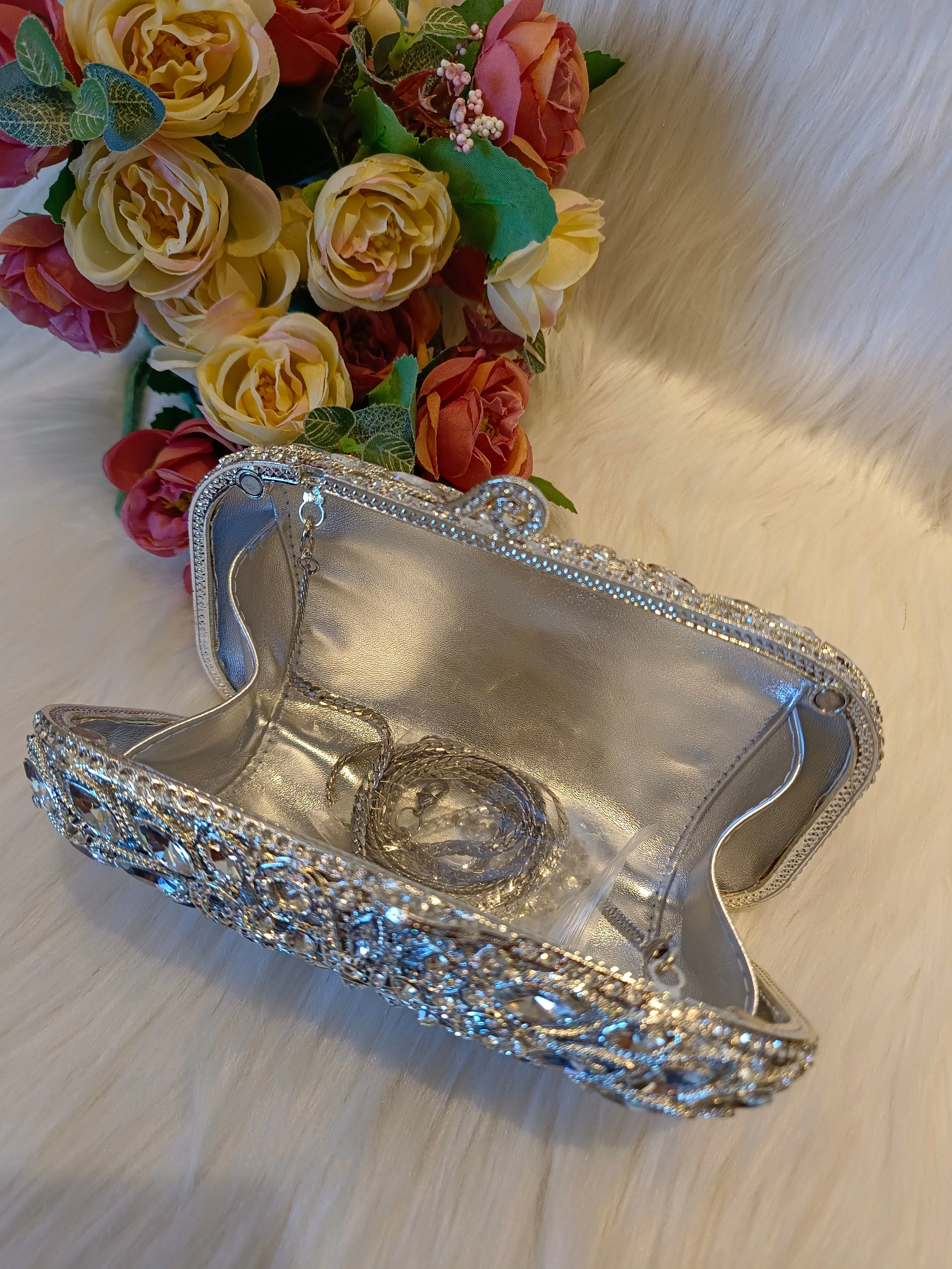 Silver clutch