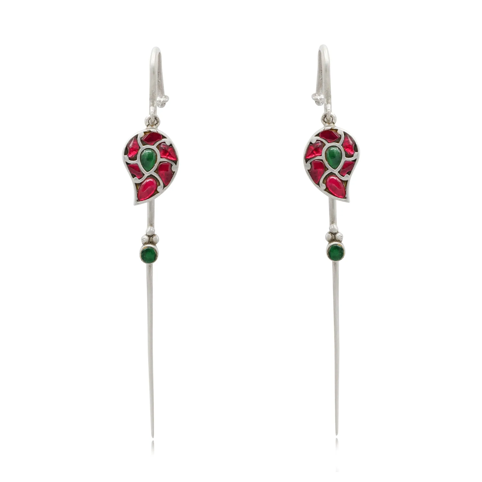 Silver Kundan Earcuff