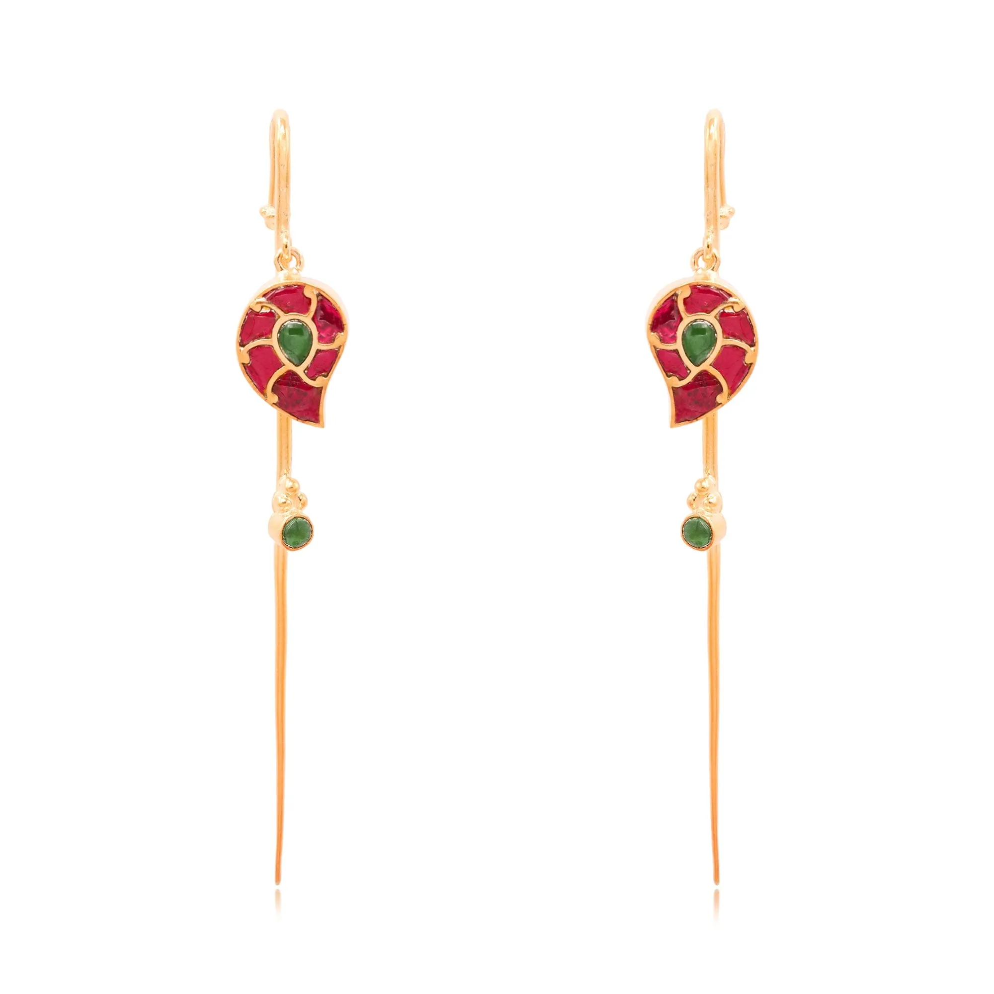 Silver Kundan Earcuff