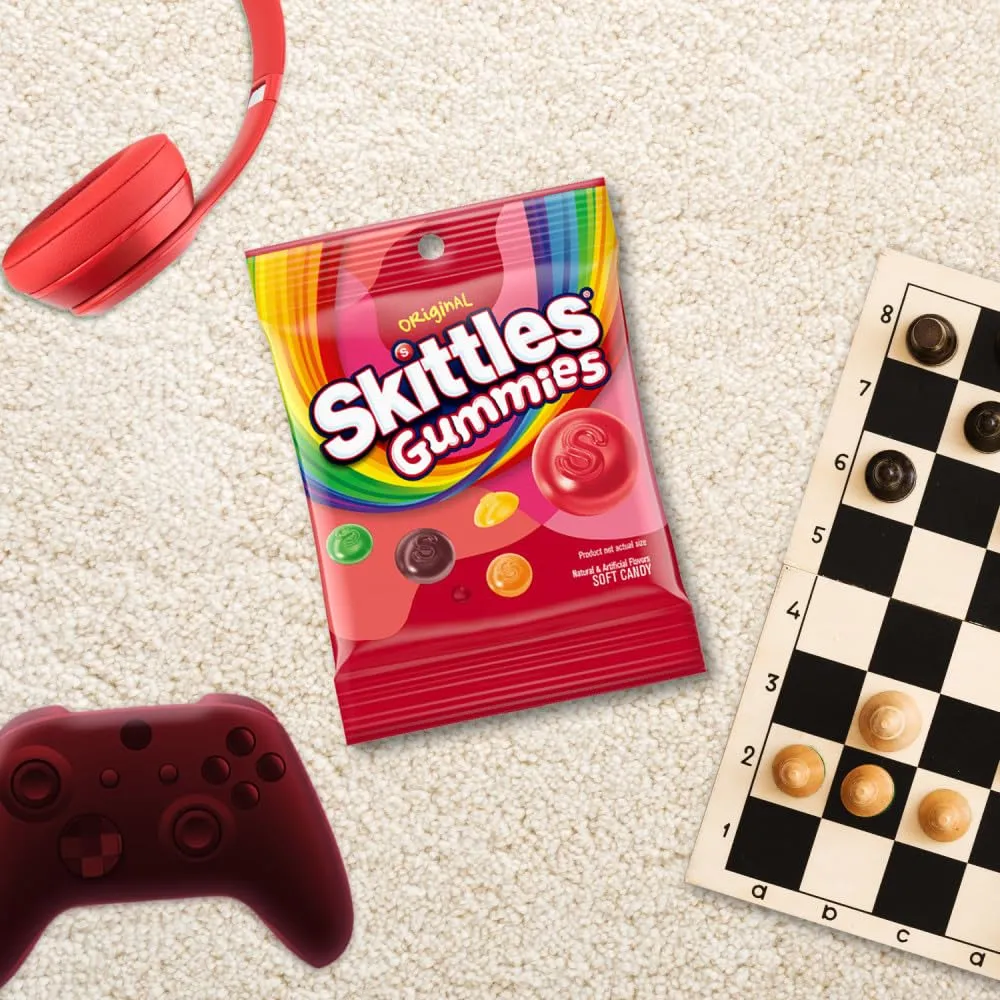 SKITTLES Original Gummy Candy Bulk Pack, 5.8 oz Bag (Pack of 12)