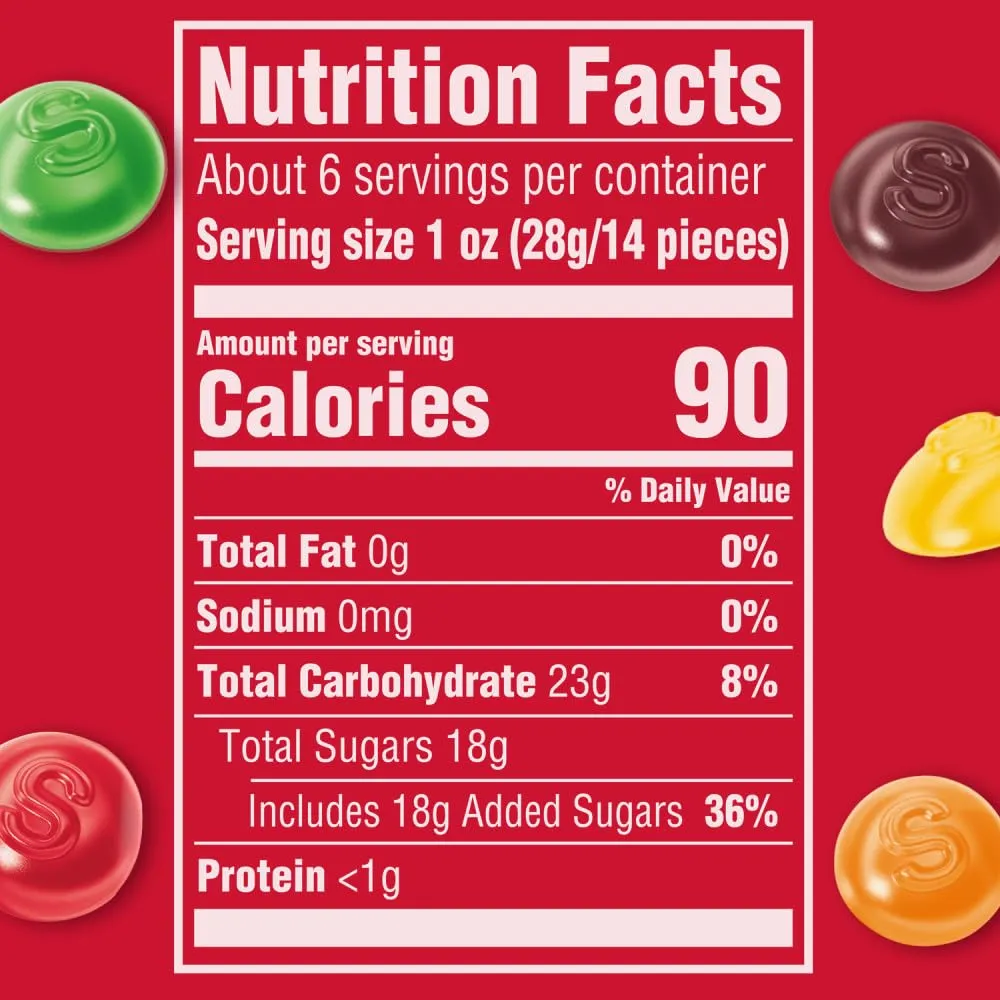 SKITTLES Original Gummy Candy Bulk Pack, 5.8 oz Bag (Pack of 12)