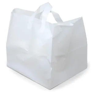 SLNLWTTD Half Tray Bag with Soft Loop Handle, 12" Length x 14" Width (Case of 200)