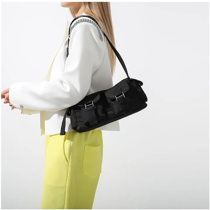 Small Casual Y2K Nylon Shoulder Bags Top Handle Women Purses And Handbags, Shoulder Bag Y2K Purse, Cute 90s Purse