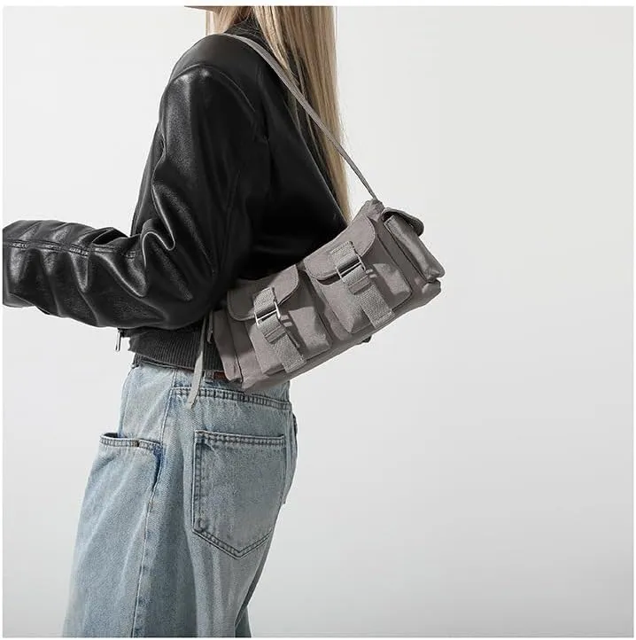 Small Casual Y2K Nylon Shoulder Bags Top Handle Women Purses And Handbags, Shoulder Bag Y2K Purse, Cute 90s Purse